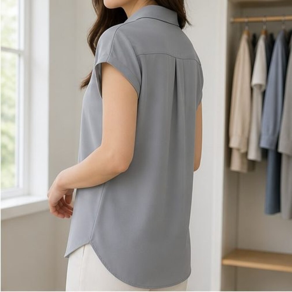 Olive Tunic Blouse - Picture 3 of 6